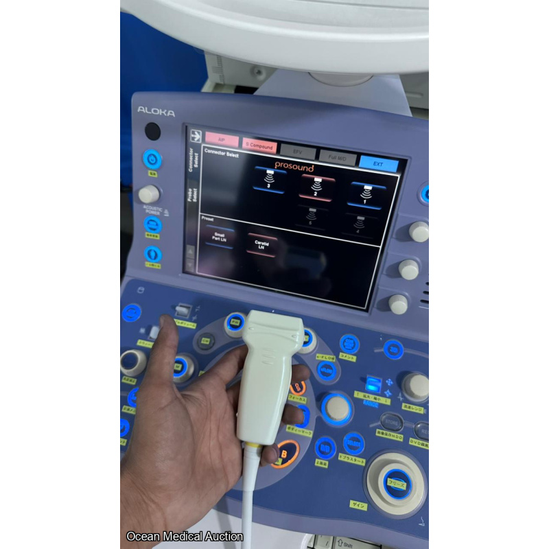 Hitachi Aloka alpha 7 ultrasound with convex,linear and cardiac probe