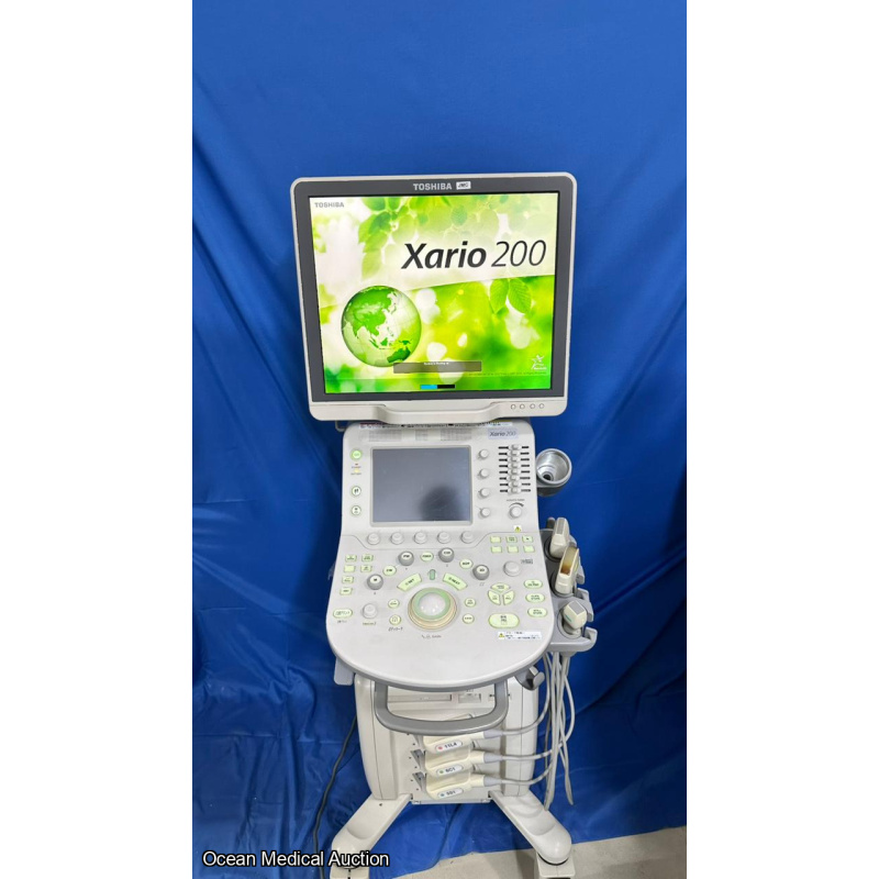 Toshiba Xario 200 with convex, linear and cardiac probe