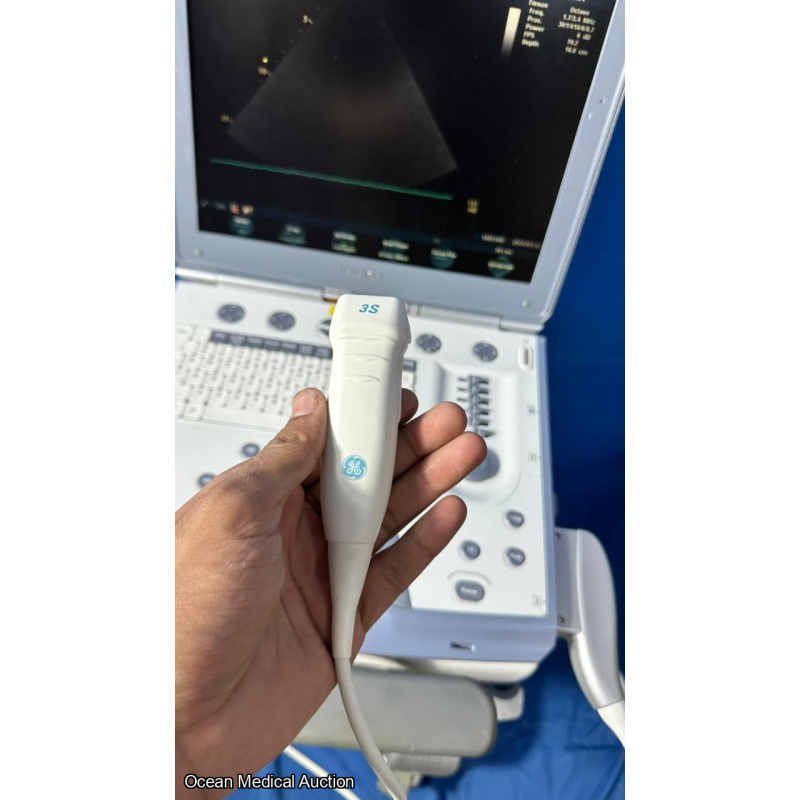 GE Vivid i Portable Ultrasound System (2007) with 3S-RS Cardiac Probe