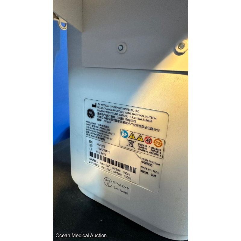 GE Logiq E Portable Ultrasound System (2012) with 3S-RS Cardiac Prob