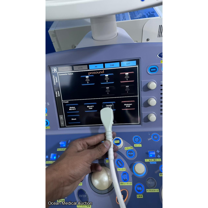 Hitachi Aloka alpha 7 ultrasound with convex,linear and cardiac probe