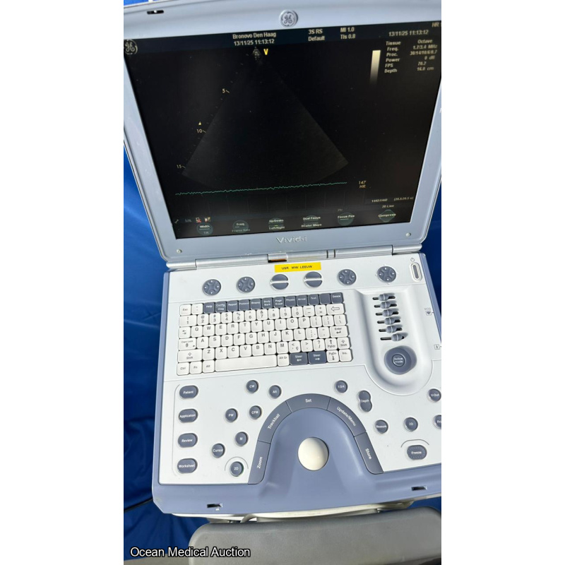 GE Vivid i Portable Ultrasound System (2007) with 3S-RS Cardiac Probe