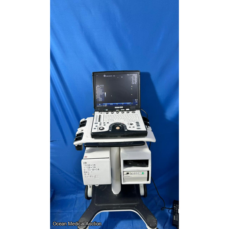 GE Logiq E Portable Ultrasound System (2012) with 3S-RS Cardiac Prob
