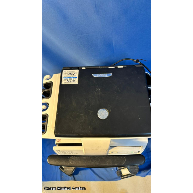 GE Logiq E Portable Ultrasound System (2012) with 3S-RS Cardiac Prob