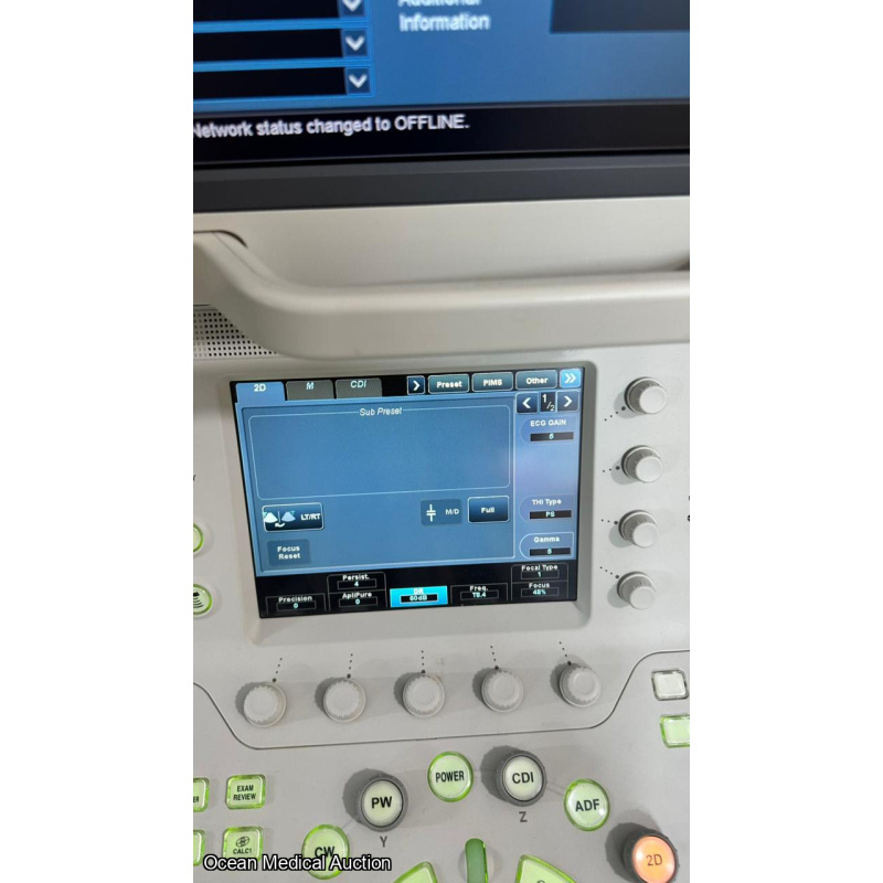 Toshiba Xario 200 with convex, linear and cardiac probe