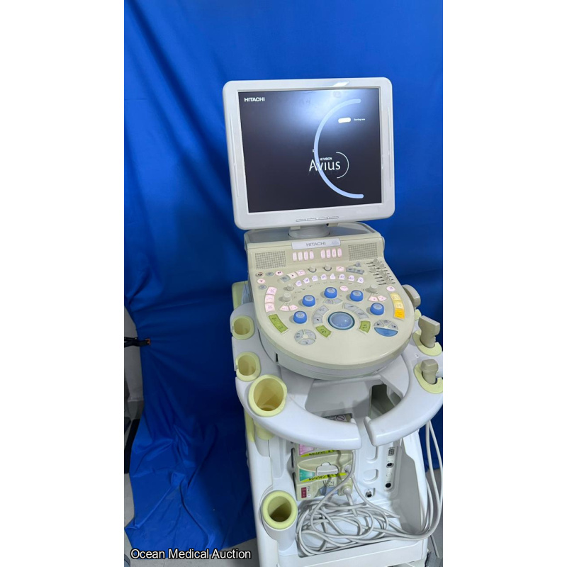 Hitachi avius ultrasound with convex,linear and cardiac probe
