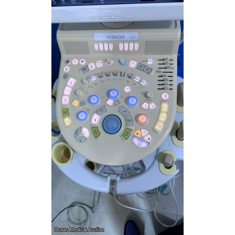 Hitachi avius ultrasound with convex,linear and cardiac probe