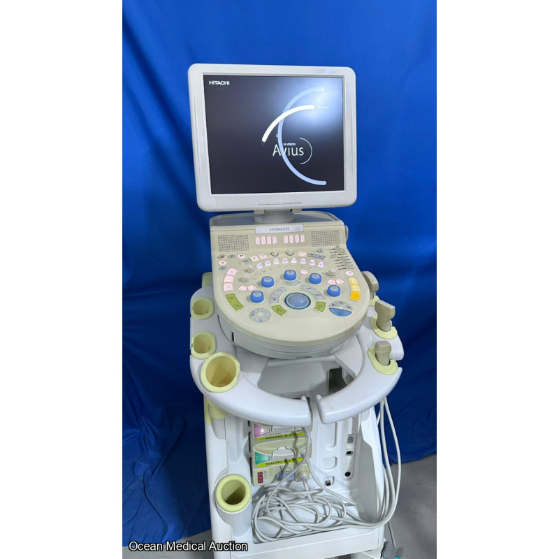 Hitachi avius ultrasound with convex,linear and cardiac probe